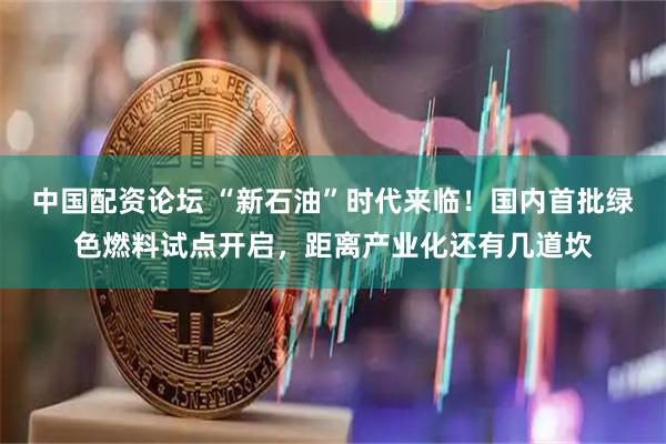中国配资论坛 “新石油”时代来临！国内首批绿色燃料试点开启，距离产业化还有几道坎