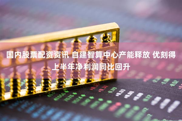 国内股票配资资讯 自建智算中心产能释放 优刻得上半年净利润同比回升